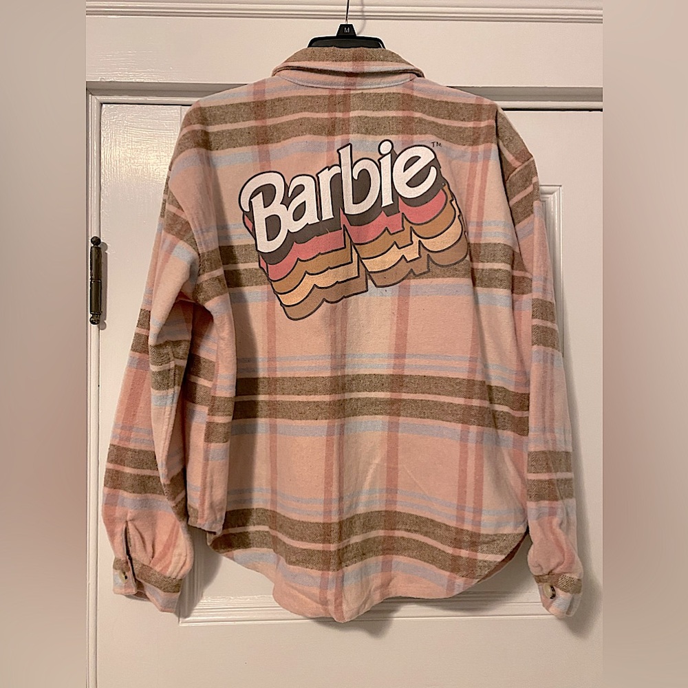 Barbie brand wool blend button up shirt